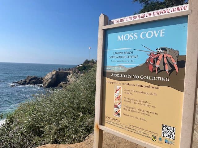 MPA sign at beach
